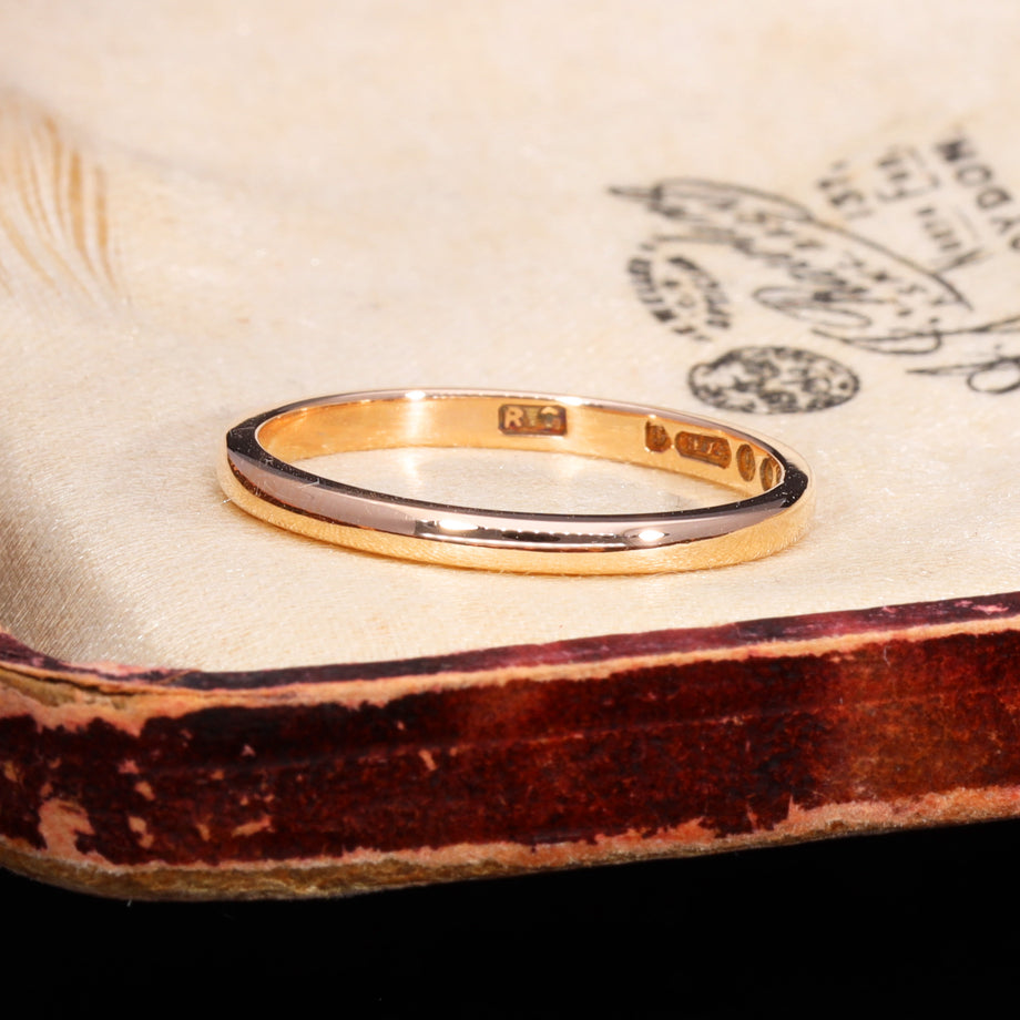 The Vintage 1943 9ct Rose Gold Wedding Ring