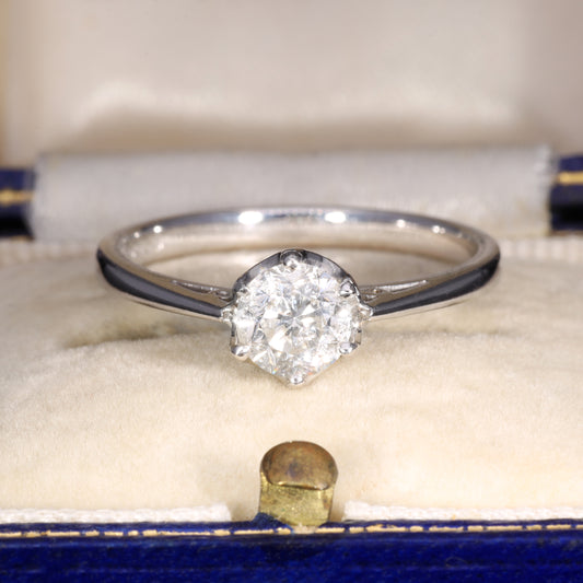 The Vintage 2003 Briliant Cut Diamond Platinum Ring