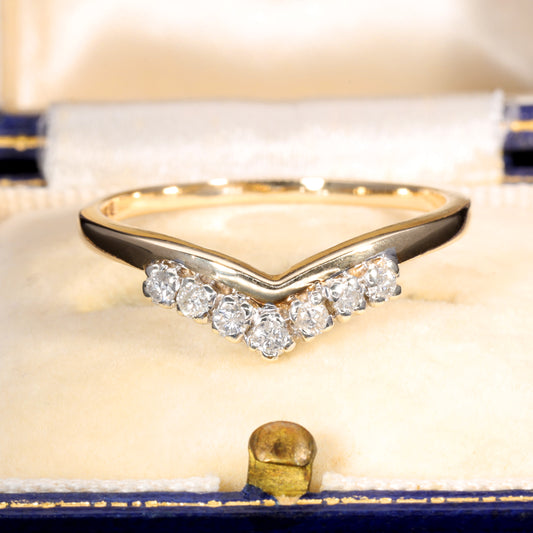 The Vintage 1994 Seven Diamond Wishbone Ring
