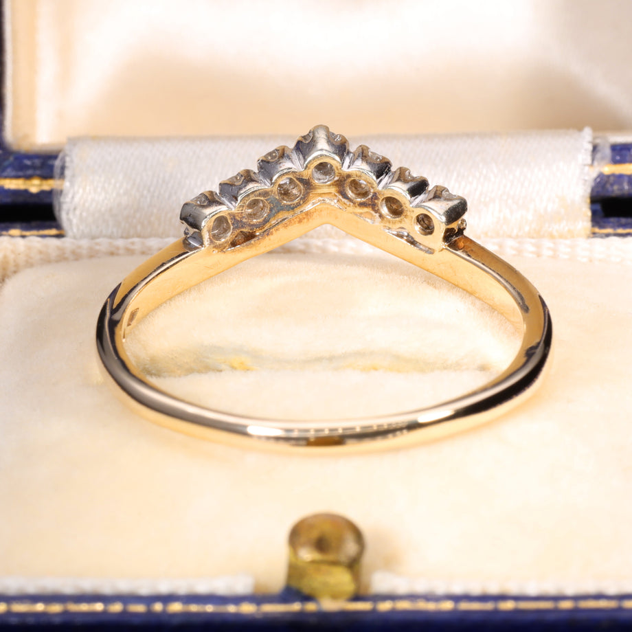 The Vintage 1994 Seven Diamond Wishbone Ring