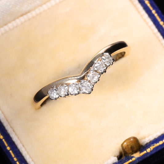 The Vintage 1994 Seven Diamond Wishbone Ring