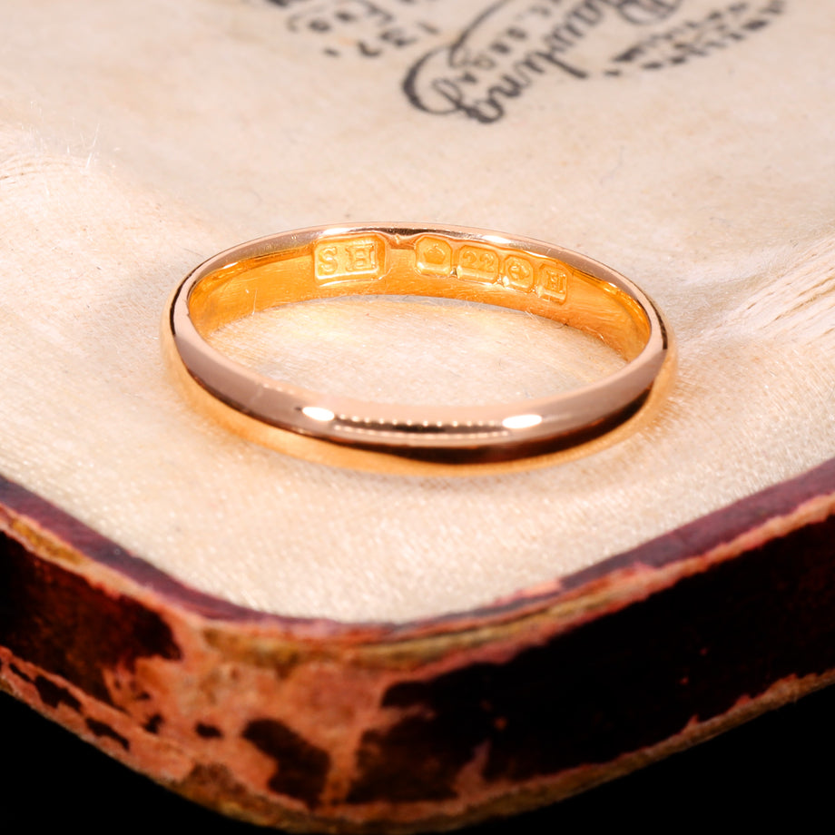 The Vintage 1932 22ct Gold Wedding Ring