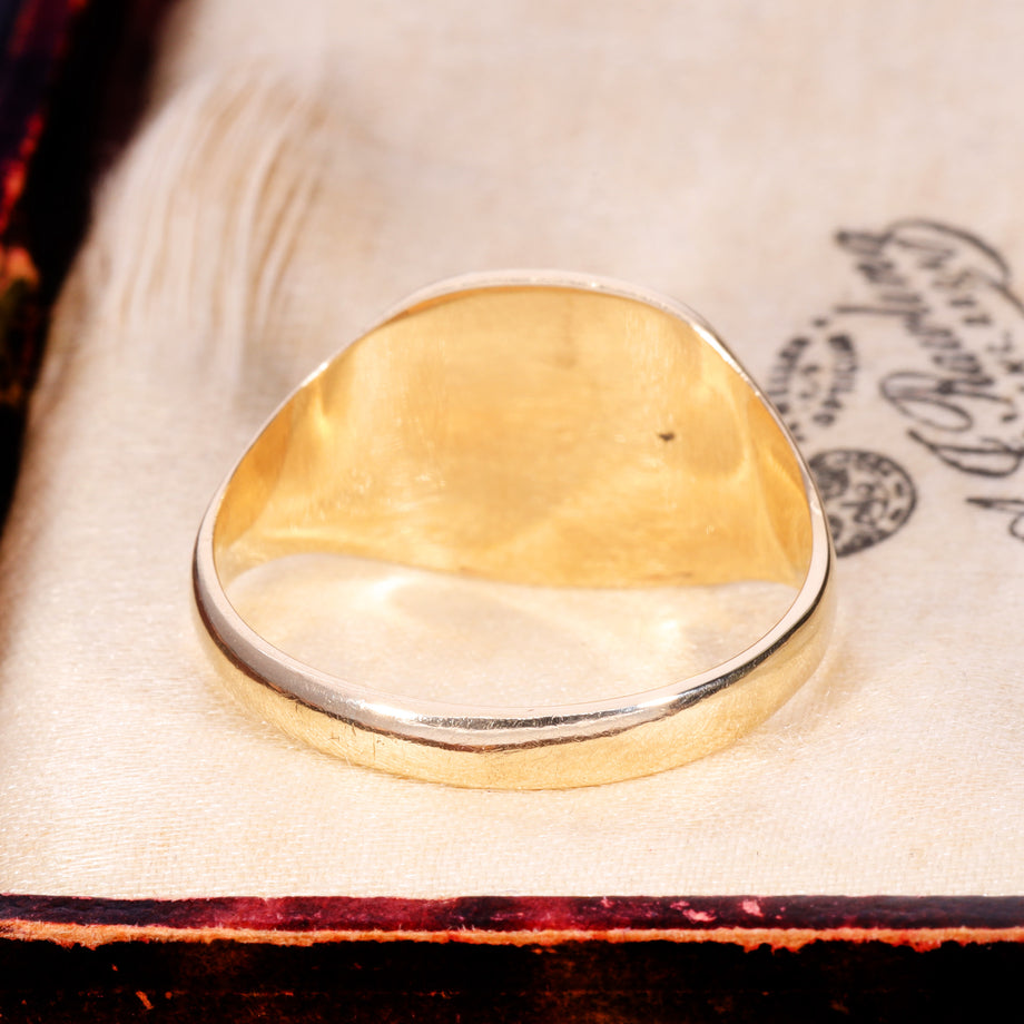 The Vintage 1970 9ct Gold Sunrise Signet Ring