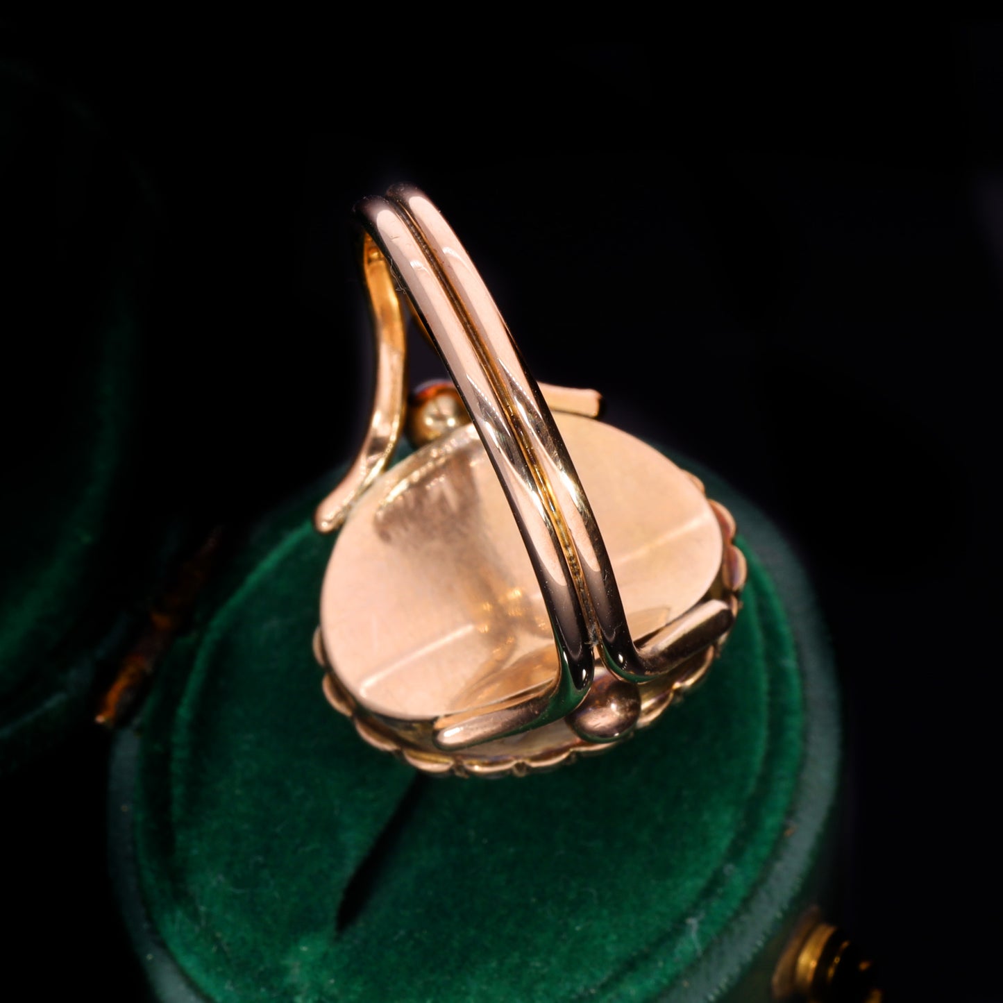 The Antique Victorian Pearl and Shell Cameo Ring