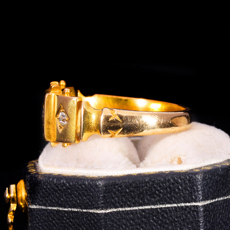 The Antique Three Star Set Diamond Ring
