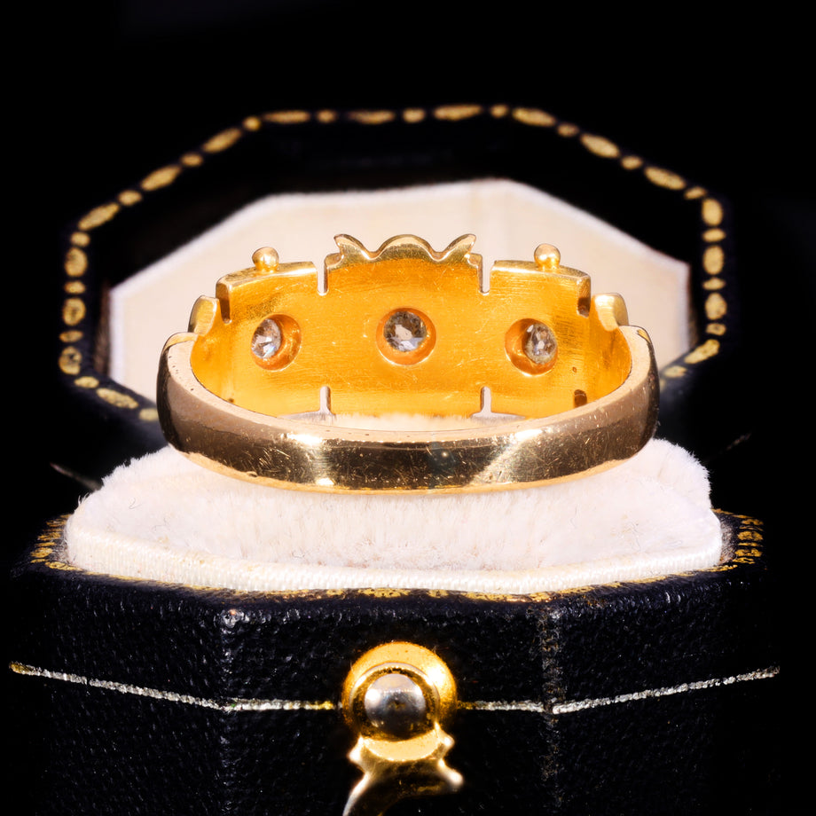 The Antique Three Star Set Diamond Ring