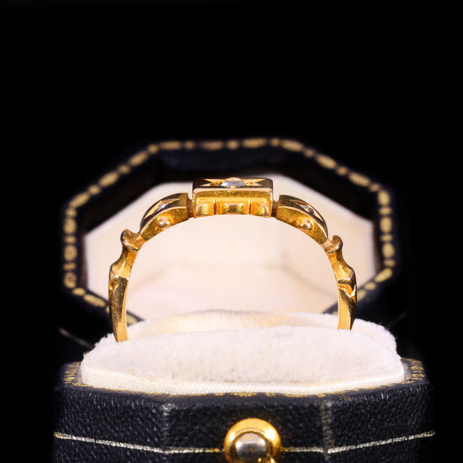 The Antique Three Star Set Diamond Ring