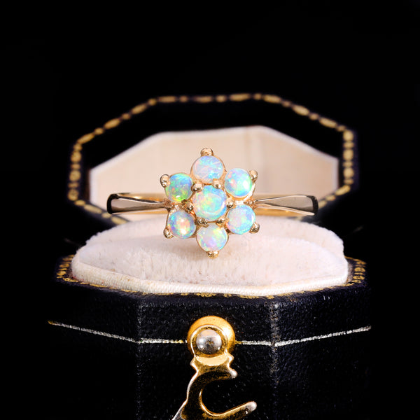 The Vintage Seven Opal Floral Cluster Ring
