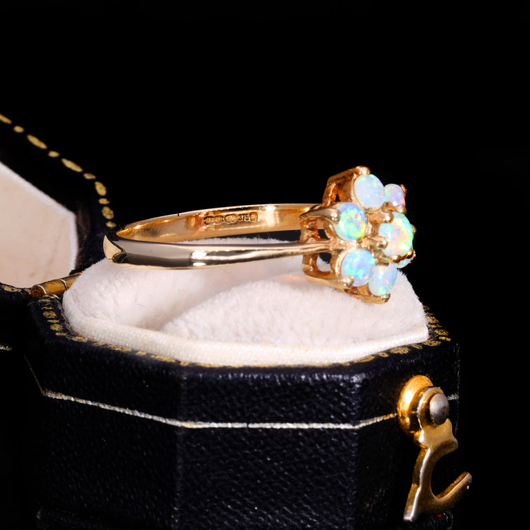 The Vintage Seven Opal Floral Cluster Ring