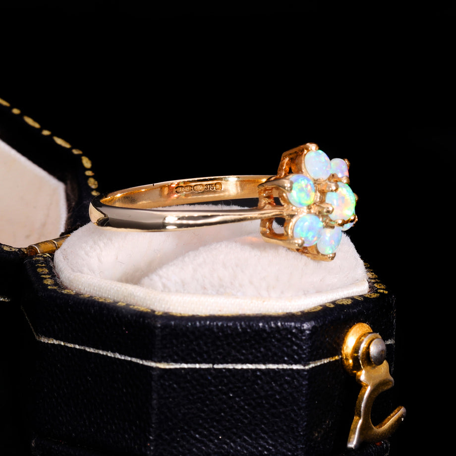 The Vintage Seven Opal Floral Cluster Ring