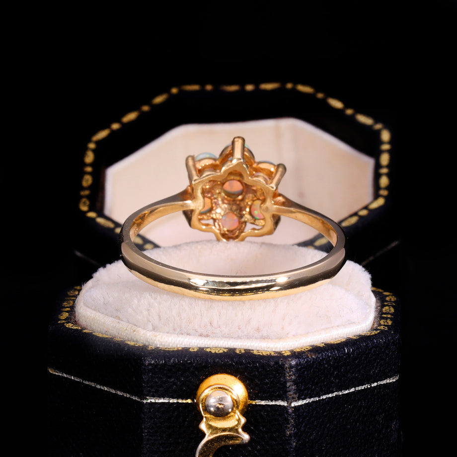 The Vintage Seven Opal Floral Cluster Ring
