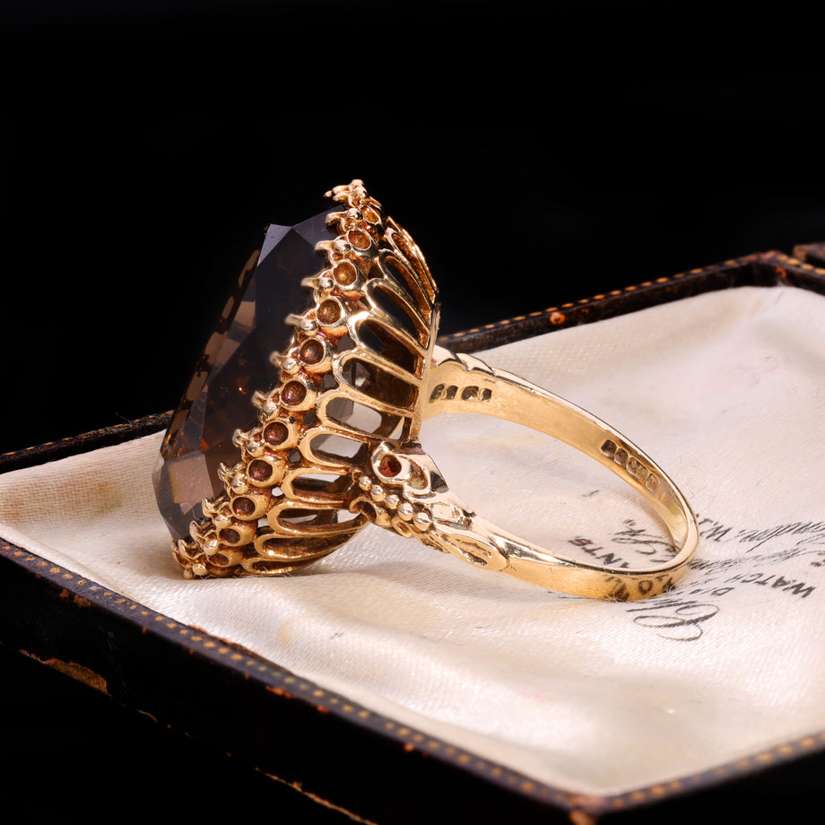 The Vintage 1975 Smoky Quartz Spellbinding Ring