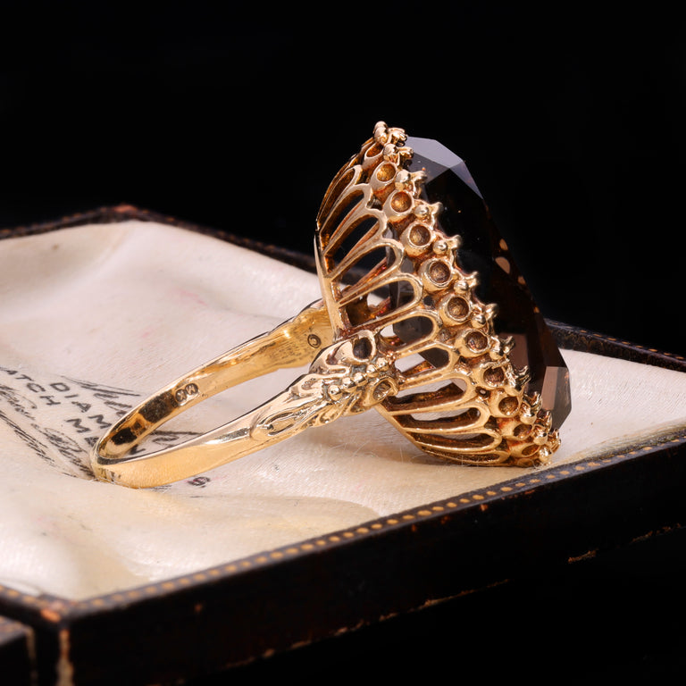 The Vintage 1975 Smoky Quartz Spellbinding Ring