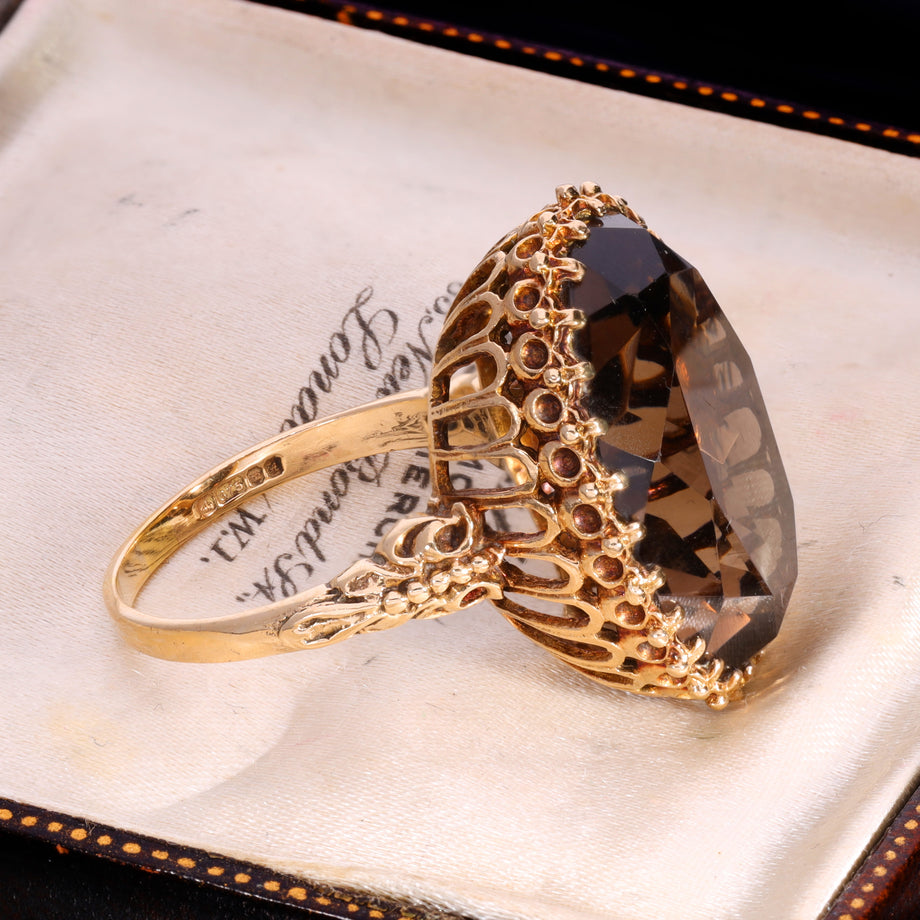 The Vintage 1975 Smoky Quartz Spellbinding Ring