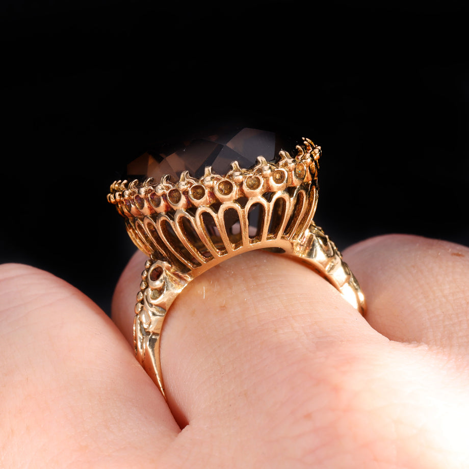 The Vintage 1975 Smoky Quartz Spellbinding Ring