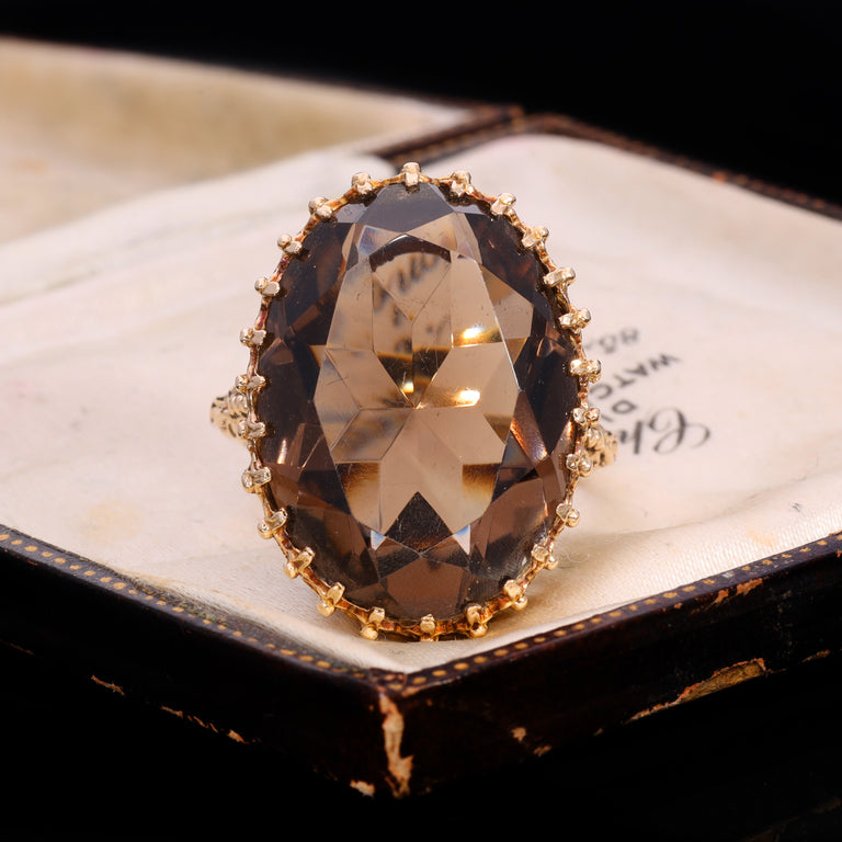 The Vintage 1975 Smoky Quartz Spellbinding Ring