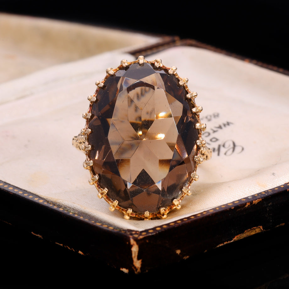 The Vintage 1975 Smoky Quartz Spellbinding Ring
