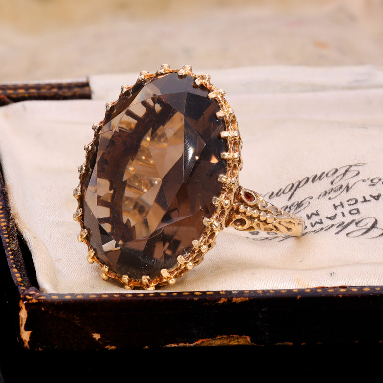 The Vintage 1975 Smoky Quartz Spellbinding Ring