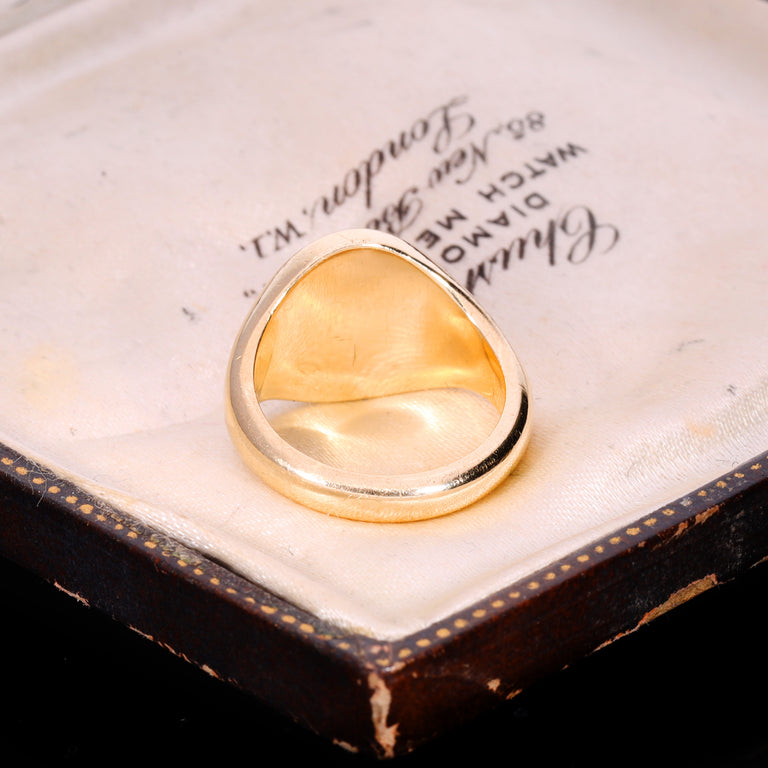 The Vintage 1964 9ct Gold Oval Petite Signet Ring