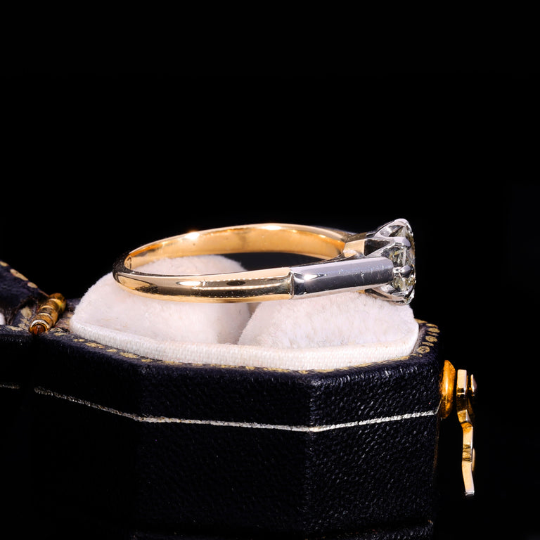 The Vintage Old European Cut Yellow Diamond Solitaire Ring