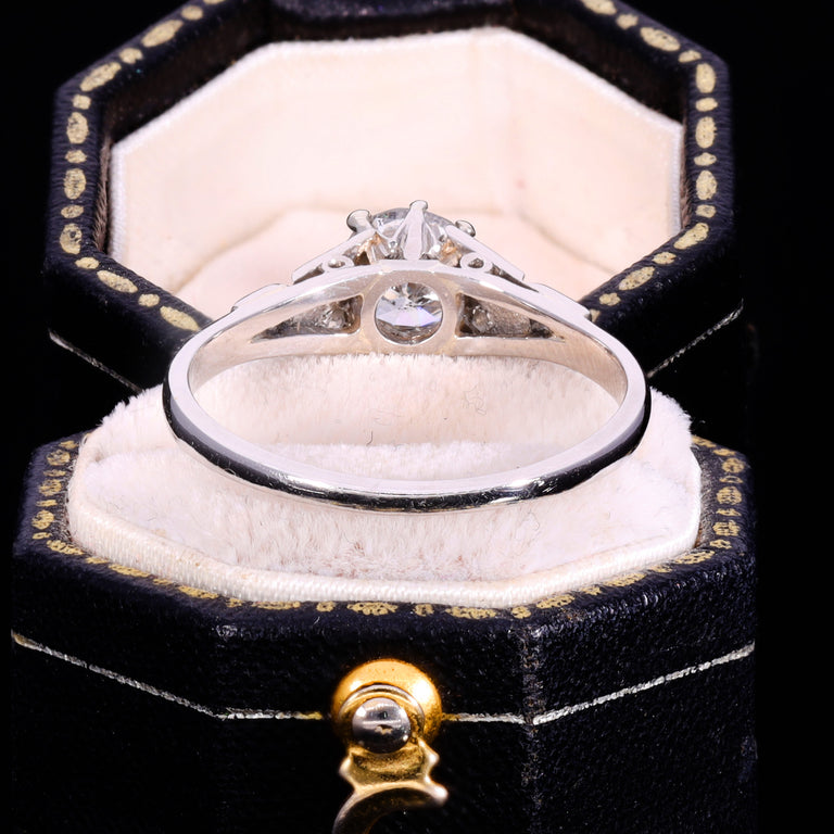 The Vintage Diamond Platinum Solitaire Ring
