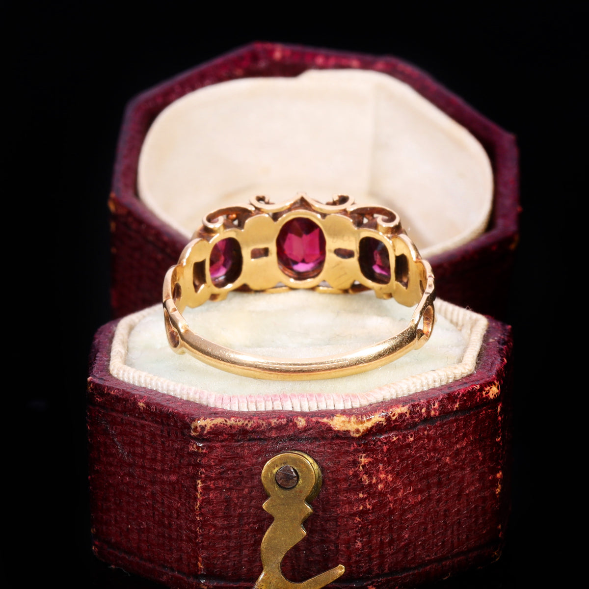 The Antique Victorian Garnet and Emerald Ring