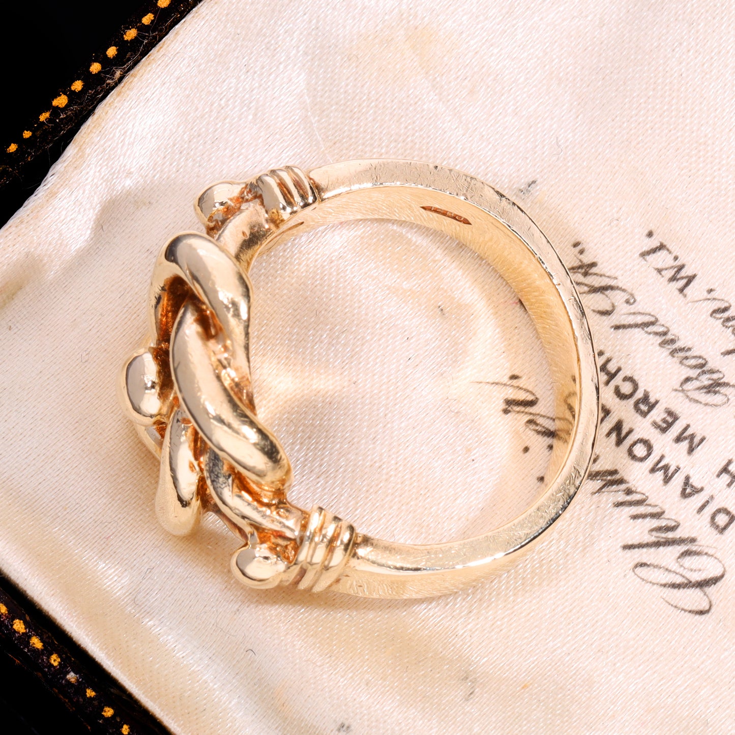 The Vintage 1988 9ct Gold 15.95g Heavy Puzzle Ring