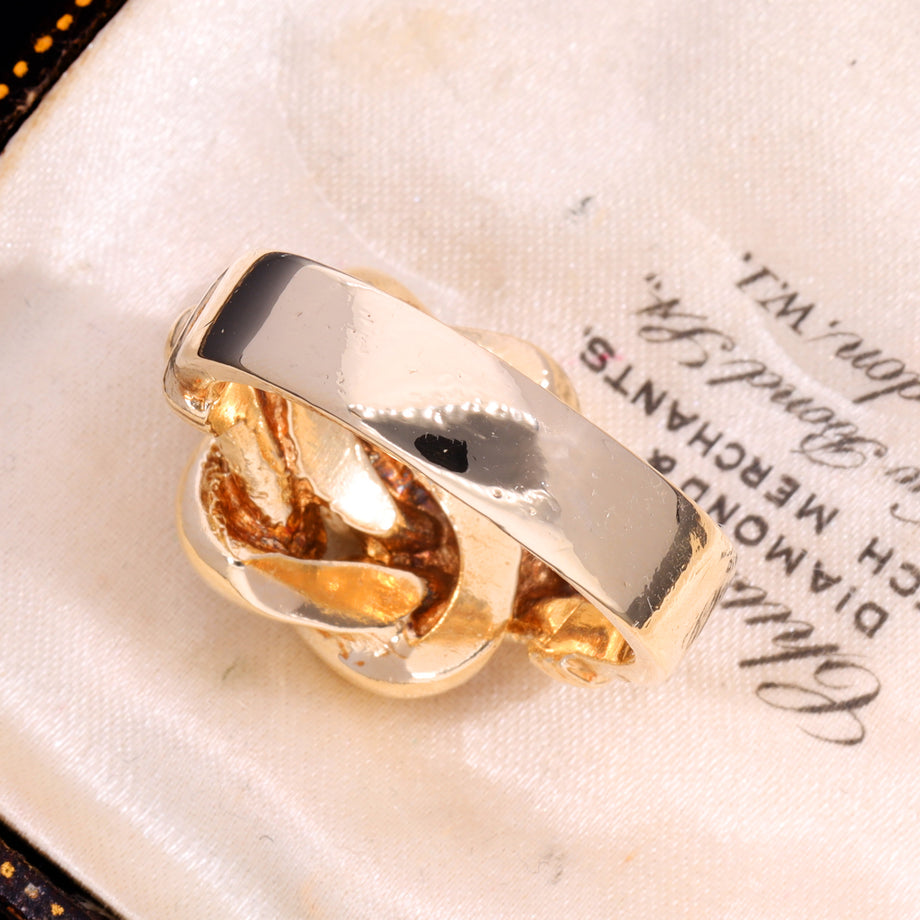 The Vintage 1988 9ct Gold 15.95g Heavy Puzzle Ring