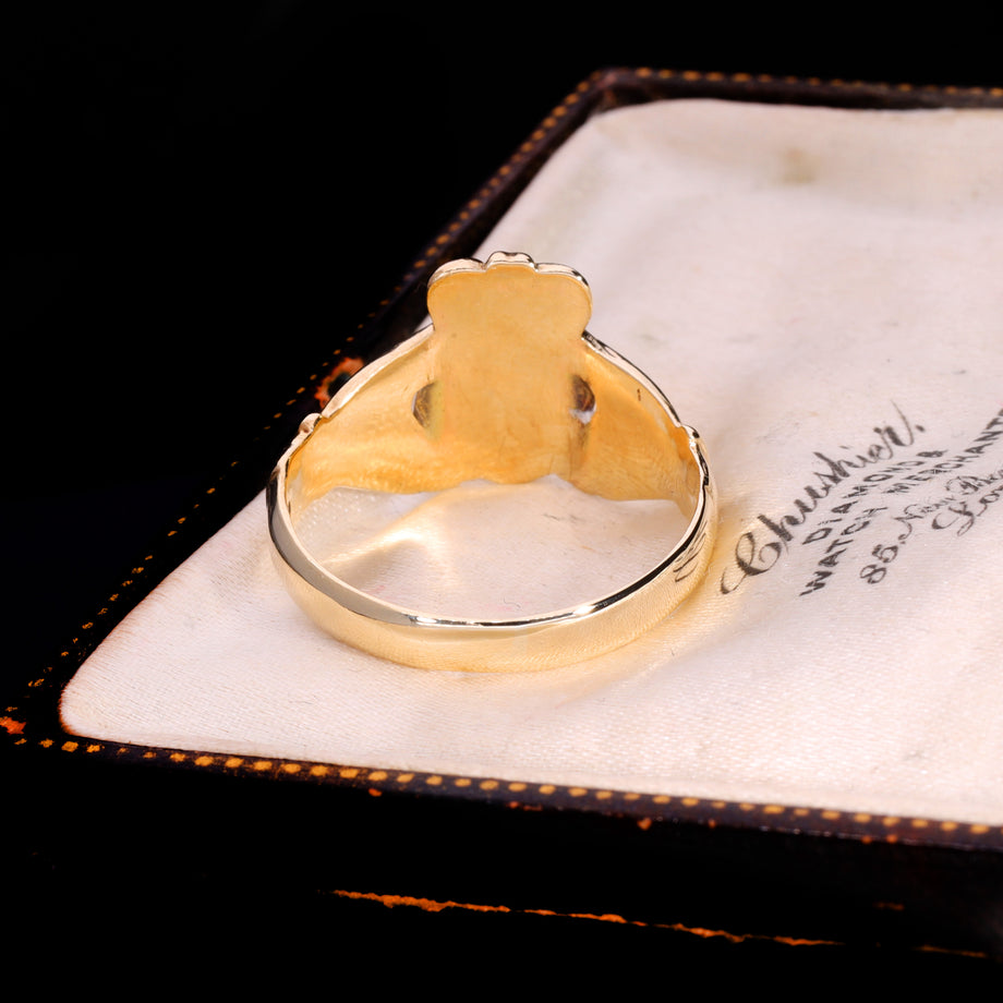The Vintage 1967 9ct Gold 5.19g Claddagh Ring