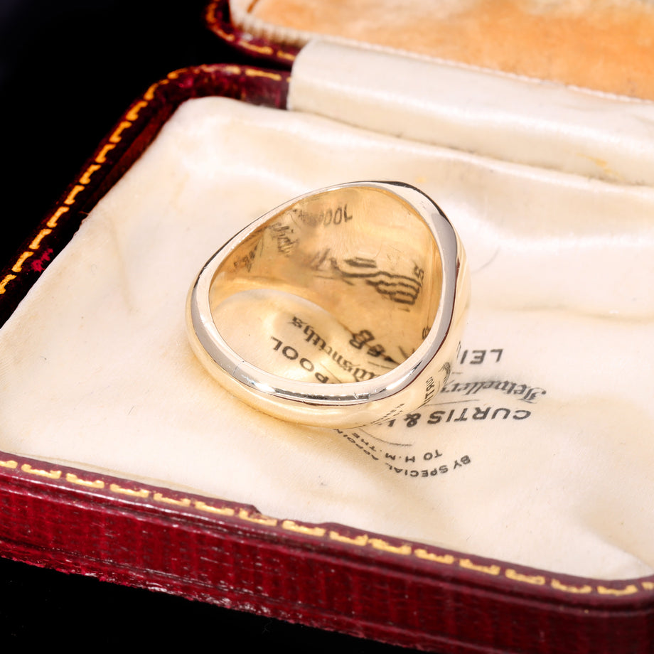 The Vintage 9ct Gold Griffin Signet Ring