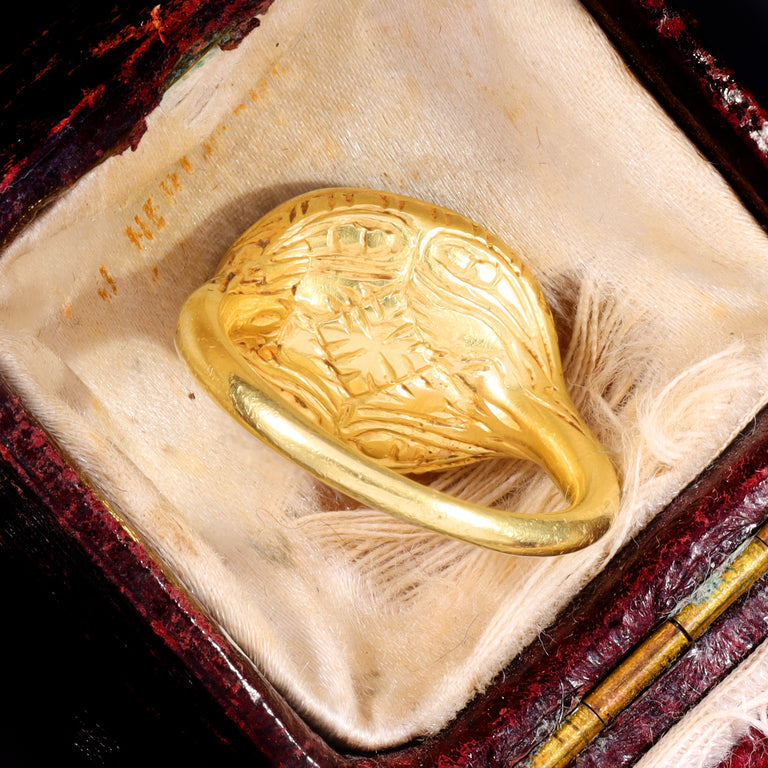 The Ancient 17th Century Stuart Period Jupiter Intaglio Ring