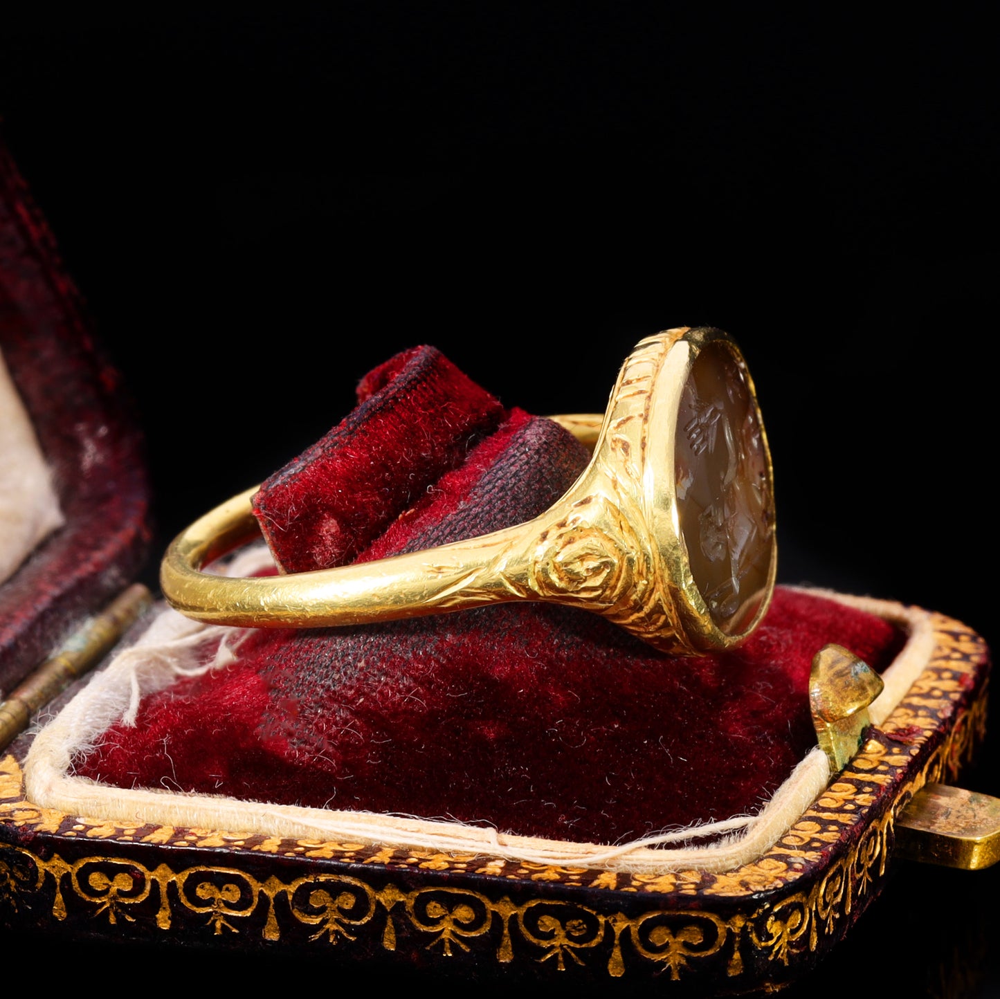 The Ancient 17th Century Stuart Period Jupiter Intaglio Ring