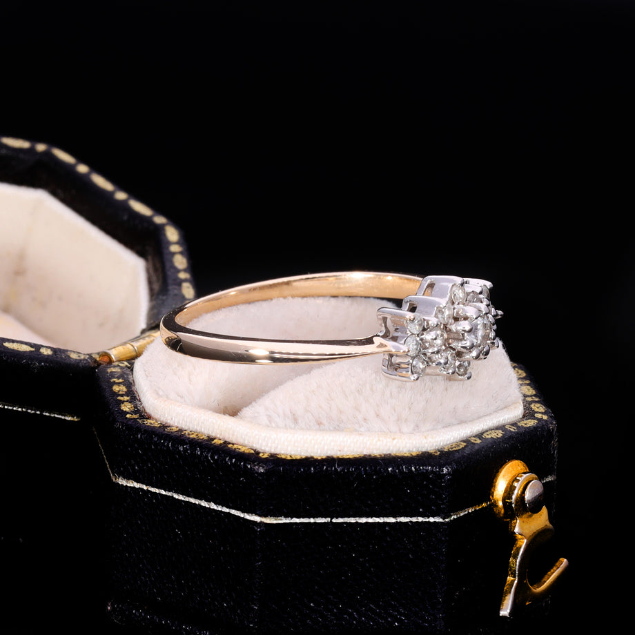The Vintage 1955 Brilliant Cut Diamond Cluster Ring