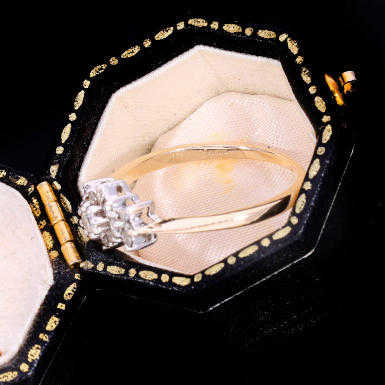 The Vintage 1955 Brilliant Cut Diamond Cluster Ring