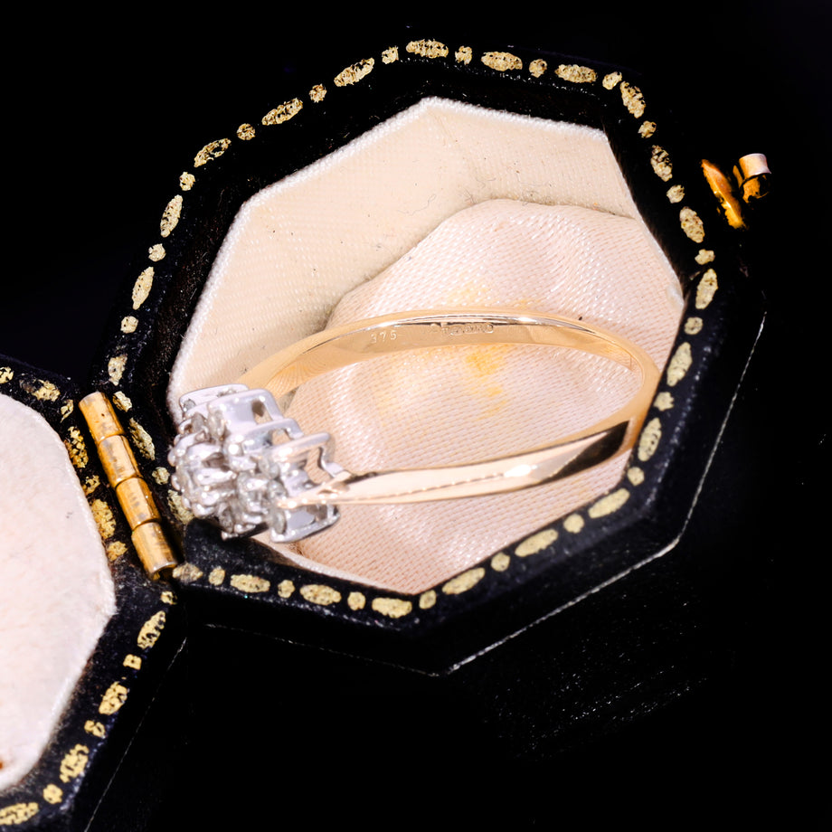 The Vintage 1955 Brilliant Cut Diamond Cluster Ring