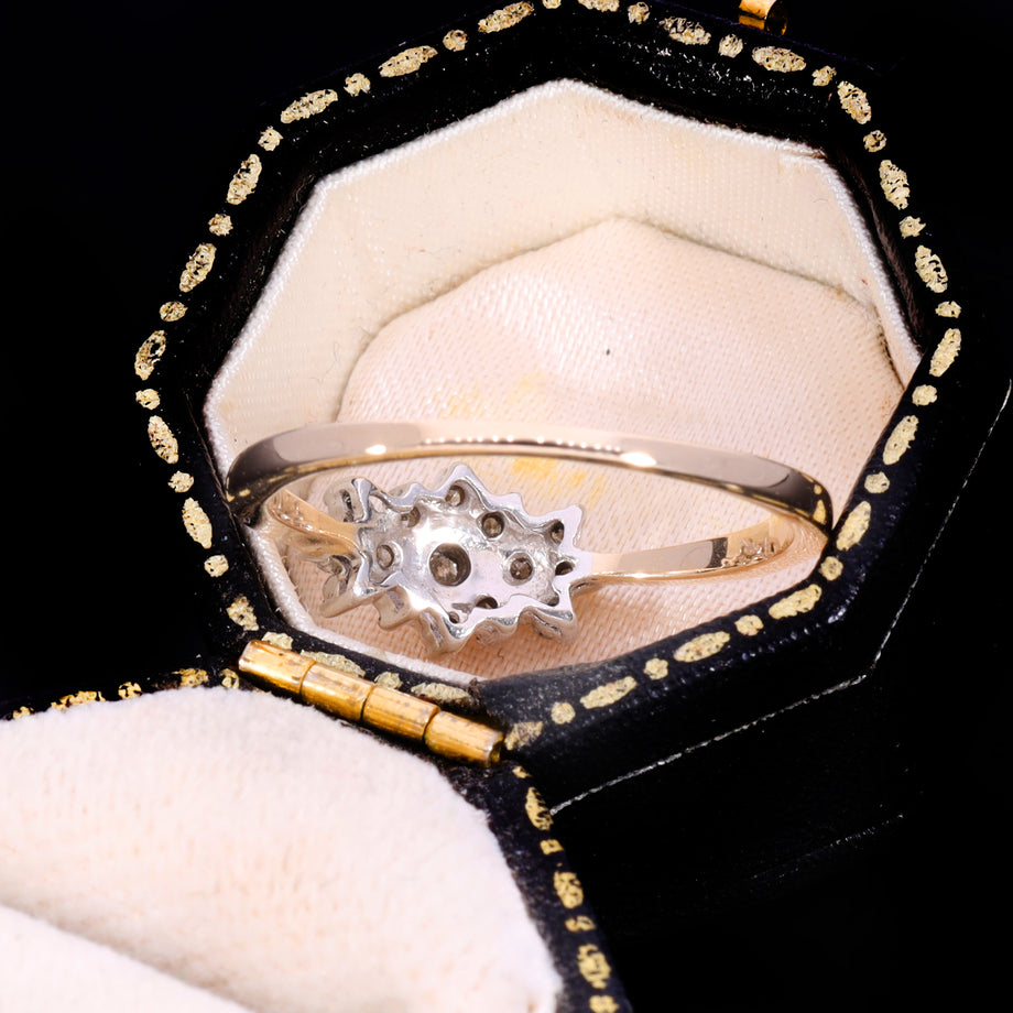 The Vintage 1955 Brilliant Cut Diamond Cluster Ring