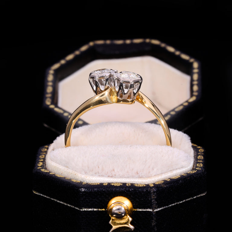 The Vintage Diamond Toi Et Moi Romance Ring