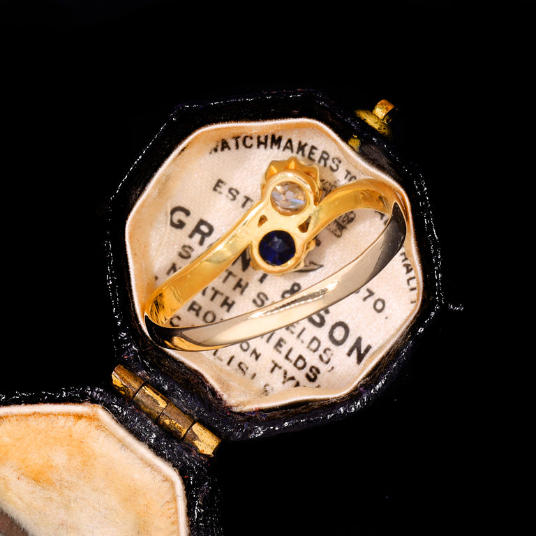 The Antique Sapphire And Diamond Toi Et Moi Ring