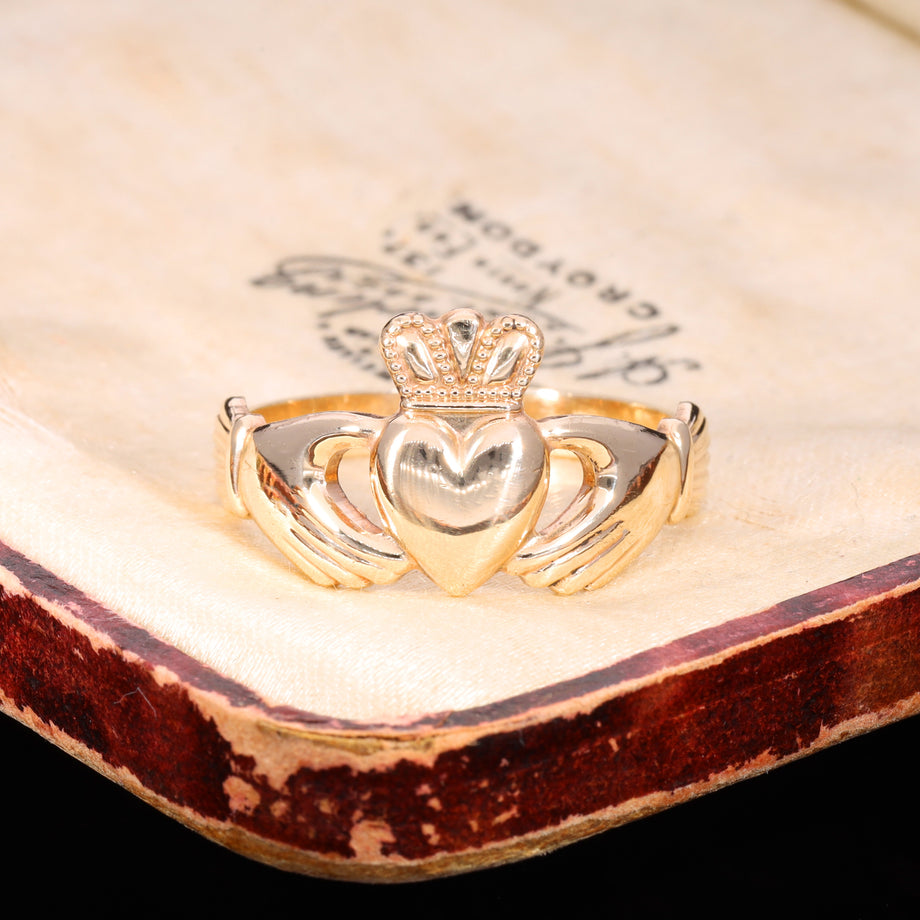 The Vintage 9ct Gold Made In Galway Claddagh Ring