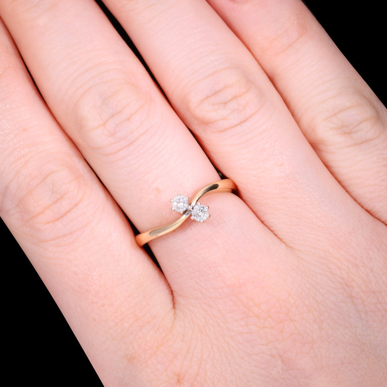 The Vintage Toi Et Moi Brilliant Cut Diamond Ring