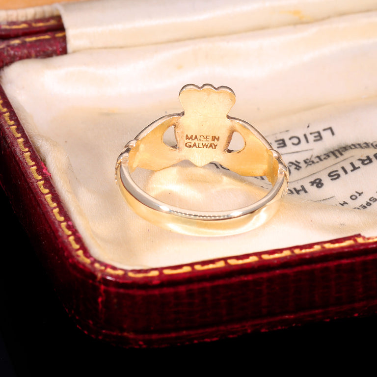 The Vintage 2.63g 9ct Gold Made In Galway Claddagh Ring