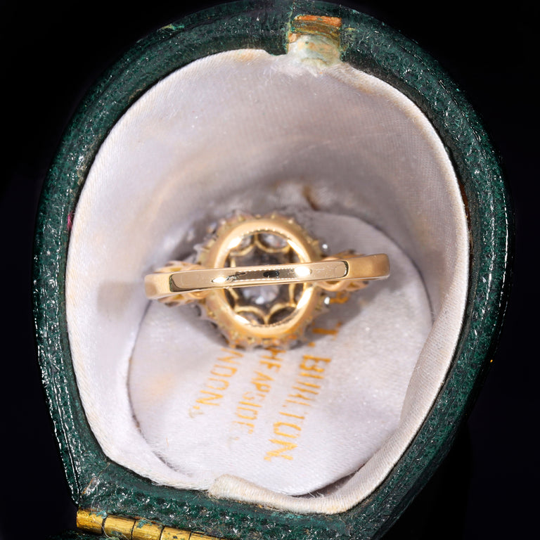 The Antique Eleven Old Cut Diamond Cluster Ring
