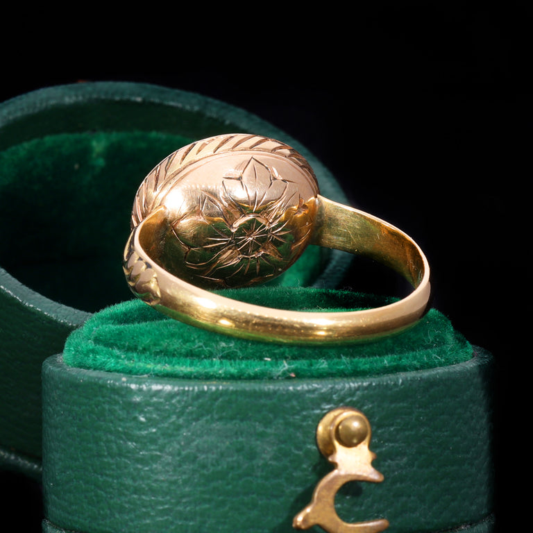 The Ancient Roman Carnelian Stag and Scorpion Intaglio Ring