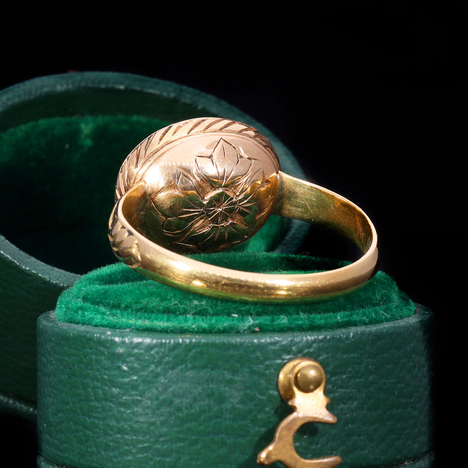 The Ancient Roman Carnelian Stag and Scorpion Intaglio Ring