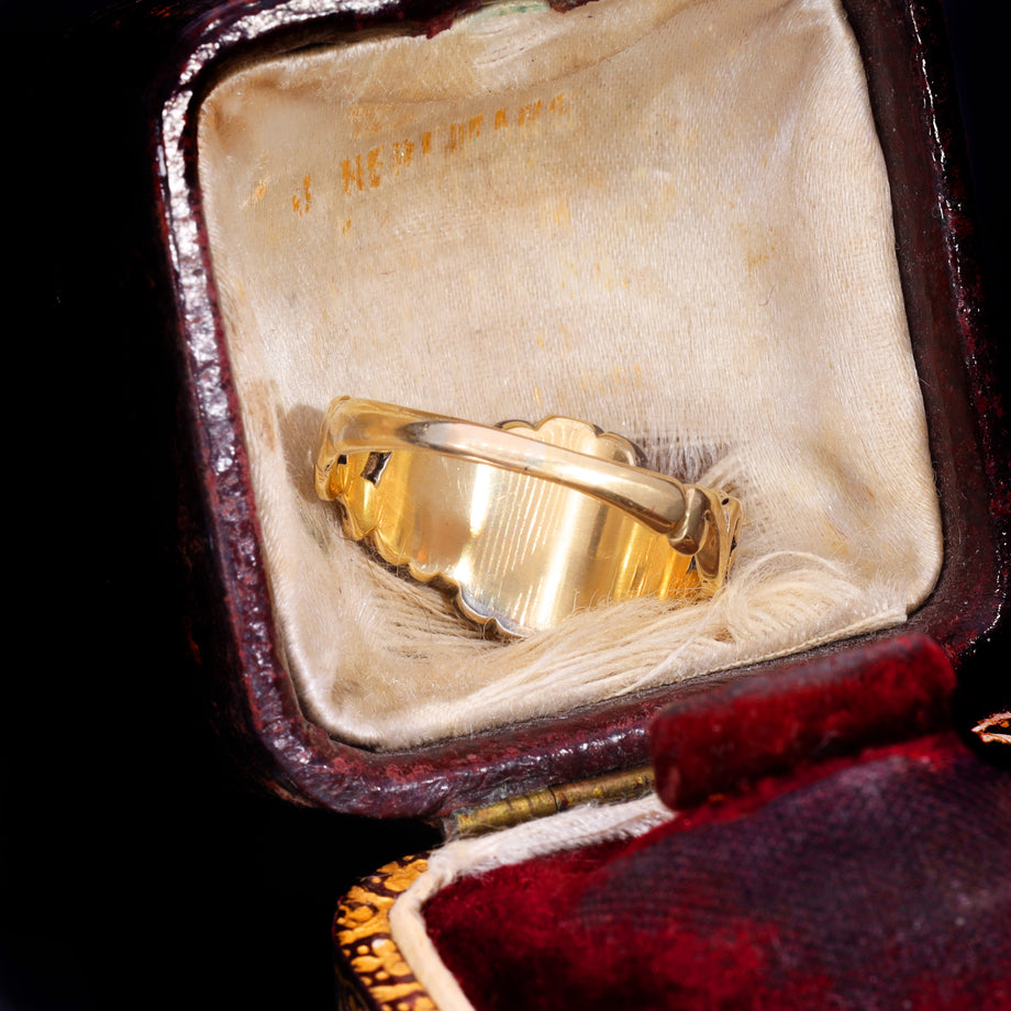 The Antique Georgian Rose Cut Diamond Cluster Ring