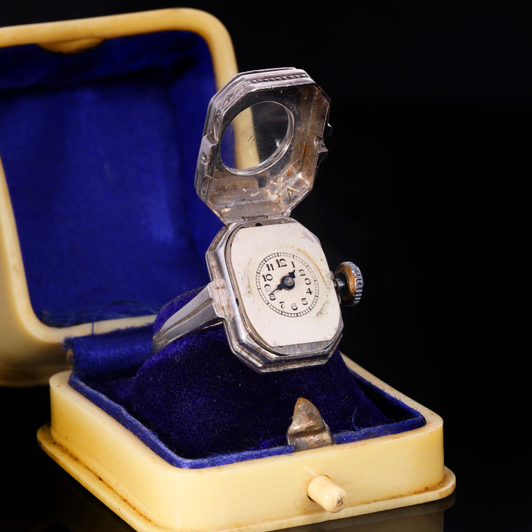 The Vintage 1930's Knoll & Pregizer Paste Watch Ring