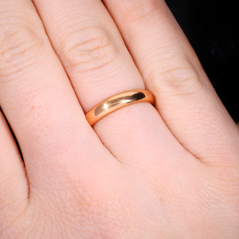 The Antique Victorian 1853 22ct Gold Wedding Ring