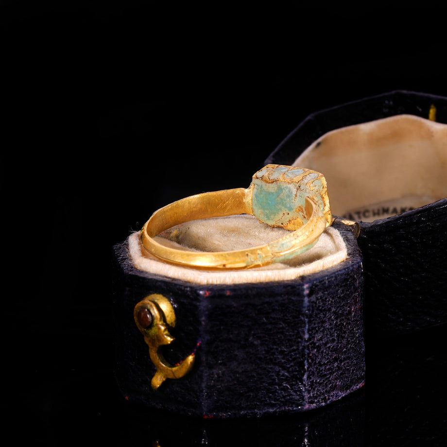 The Ancient Stuart Period Enamel And Table Cut Rock Crystal Ring