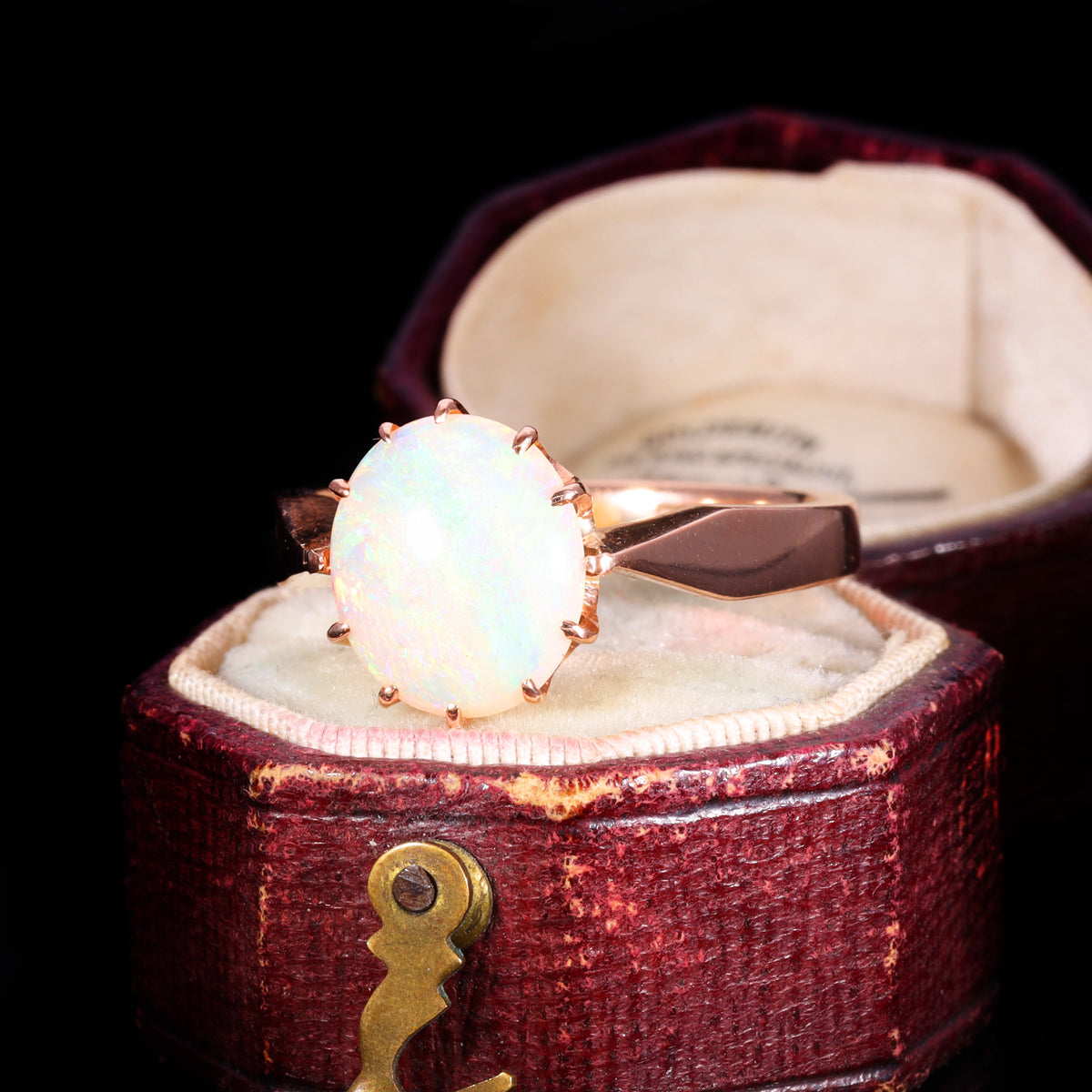 The Vintage 9ct Gold Opal Solitaire Ring