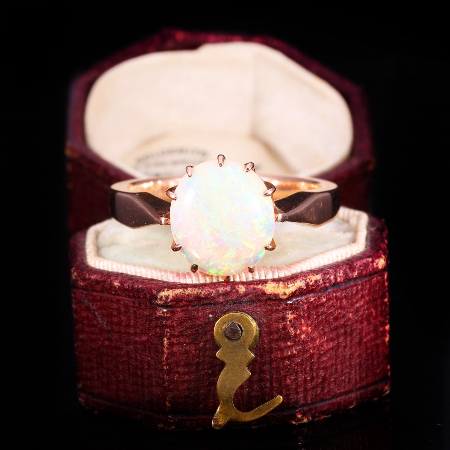 The Vintage 9ct Gold Opal Solitaire Ring